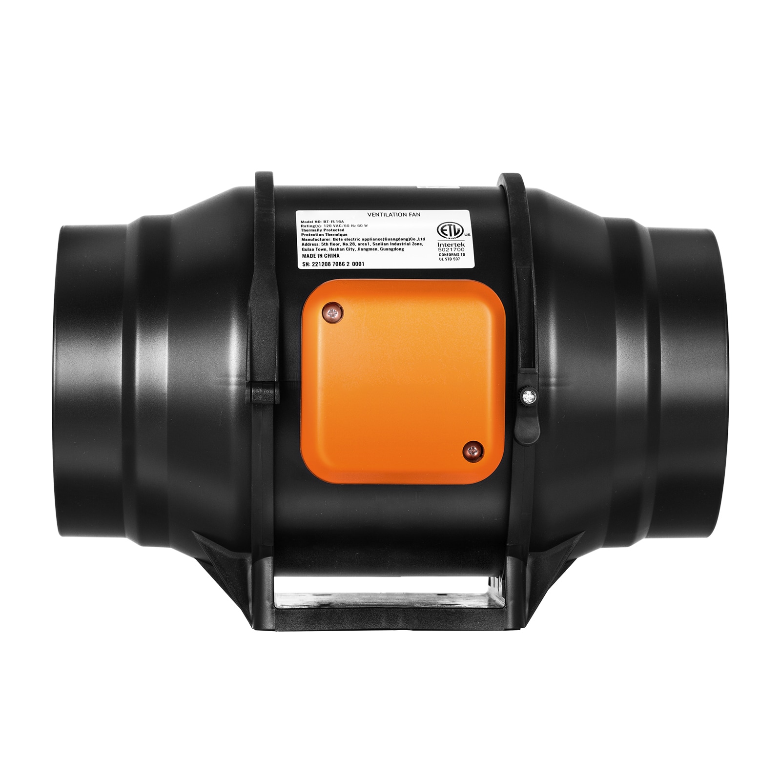 6 Inch Inline Duct Fan HVAC Exhaust Blower Kit AC Variable Speed Control_voghion.com